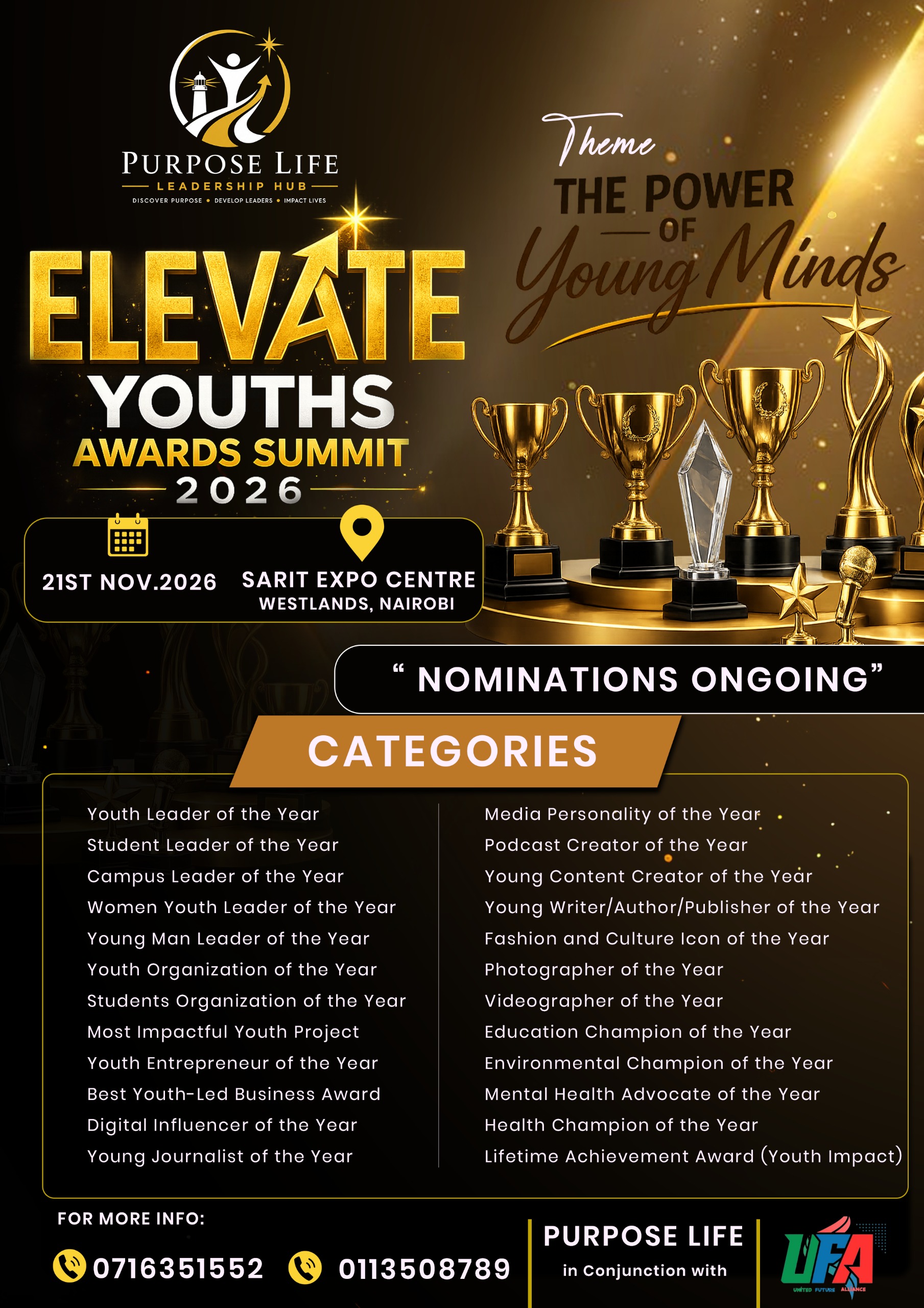 Elevate Youths Awards Summit 2026 — The Power of Young Minds
